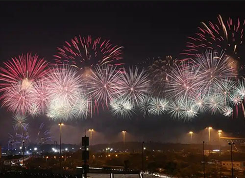 肇源县焰火晚会